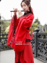 Trang Phục Hằng Nga Đỏ Đen Viền Gấm