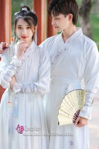 Hán Phục Bạch Y Cầm Sư