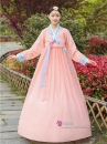 Trang Phục Hanbok Hàn Truyền Thống Chuẩn Hàn Màu Carot Nữ Tính