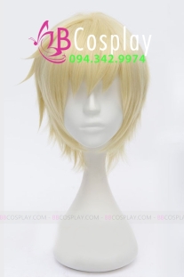 Tóc Giả Nam Vàng Kem