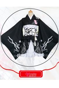 Waloli Nhật Đen Hoa Trắng