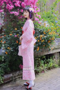 Yukata Hồng Hoa Anh Đào Momoiro Sakura