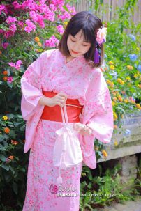 Yukata Hồng Hoa Anh Đào Momoiro Sakura