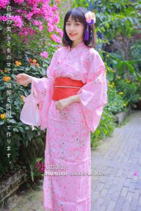 Yukata Hồng Hoa Anh Đào Momoiro Sakura