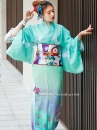 Yukata Xanh Mint Mintogurin Kujaku