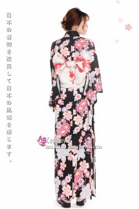 Yukata Đen Hoa Anh Đào