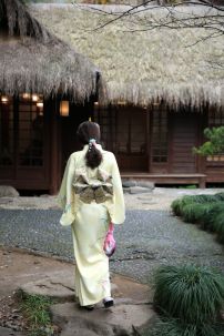 Yukata Vàng Lime Nhẹ Nhàng