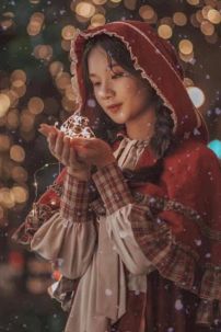 Đầm Cô Bé Bán Diêm Xịn Xò Chụp Giáng Sinh