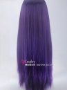 Tóc Giả Tím Đậm 2 Mái 80Cm