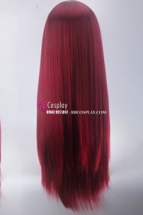 Tóc Giả Đỏ Rượu 2 Mái 80Cm
