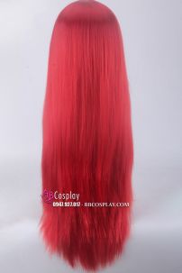 Tóc Giả Đỏ Tươi 2 Mái 80Cm