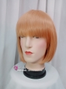 Tóc Giả Màu Cam Đào Mái Ngang