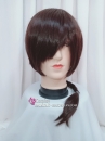 Tóc Giả Nâu Ngắn Có Thắt Bím