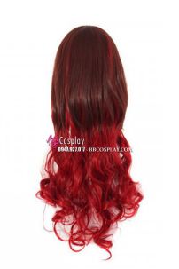 Tóc Giả Nâu Đỏ Xoăn Dài 80Cm