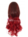 Tóc Giả Nâu Đỏ Xoăn Dài 80Cm
