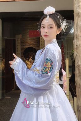 Cài Tóc Hanbok Dạng Gối - Màu Trắng Hoa Ngọc Trai