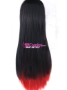 Tóc Giả Mix 2 Màu Đen Đỏ Dài 60Cm
