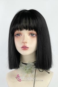 Tóc Đen Ngắn Ngang Vai Mái Ngang