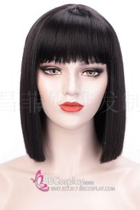 Tóc Đen Ngắn Ngang Vai Mái Ngang