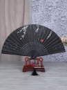 Quạt Xếp Đen Cành Liễu