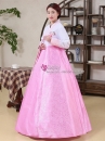 Cho Thuê Hanbok Giá Rẻ Áo Trắng Váy Hồng