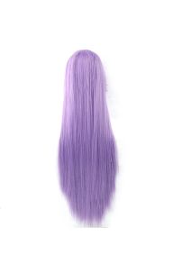 Tóc Giả Tím Sữa Dài Mái Xéo