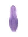 Tóc Giả Tím Sữa Dài Mái Xéo