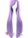 Tóc Giả Tím Sữa Dài Mái Xéo