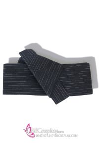 Đai Lưng Kimono Nam Đen Sọc