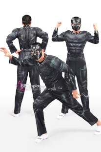 Đồ Chiến Binh Báo Đen Black Panther Cơ Bắp