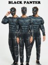 Đồ Chiến Binh Báo Đen Black Panther Cơ Bắp