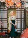 Kimono Hakama Xanh Rêu Nữ Hàng Cao Cấp