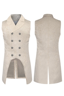 Áo Ghi Lê Châu Âu Dáng Dài Màu Kem