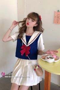 Đồng Phục Nữ Sinh Bạch Tuyết Tay Ngắn