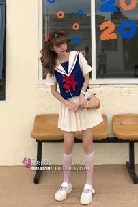 Đồng Phục Nữ Sinh Bạch Tuyết Tay Ngắn