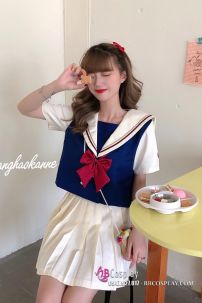 Đồng Phục Nữ Sinh Bạch Tuyết Tay Ngắn