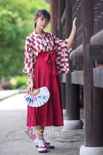 Kimono Hakama Nữ Chuẩn Nhật