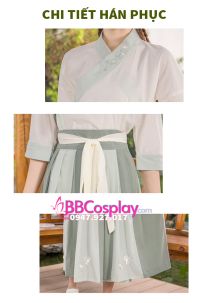 Trang Phục Cổ Trang Thôn Nữ Màu Matcha