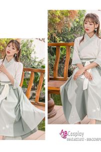 Trang Phục Cổ Trang Thôn Nữ Màu Matcha