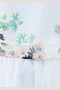 Trang Phục Nữ Sinh Dân Quốc - Màu Trắng Hoa Xanh