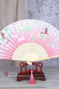 Quạt Xếp Thỏ Hồng