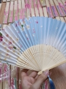 Quạt Xếp Xanh Hoa
