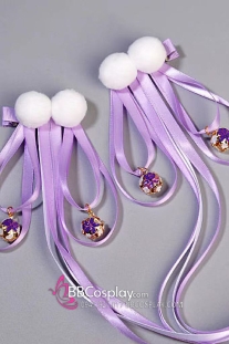 Cặp Kẹp Tóc Ruy Băng Tím