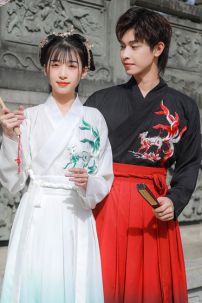 Cặp Hán Phục Cửu Vĩ Hồ Vương