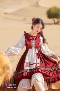 Đầm Cô Bé Hà Lan Châu Âu