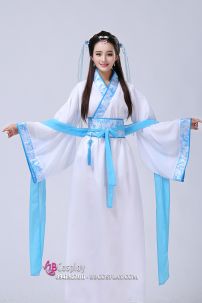 Đồ Hằng Nga - Màu Trắng Viền Xanh Gấm