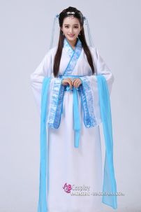 Đồ Hằng Nga - Màu Trắng Viền Xanh Gấm