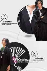 Kimono Nam Phong Cách Samurai - Đồ Nhật Bản