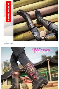 Giày Boot Nam Châu Âu Cổ Cao