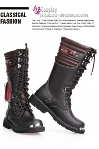 Giày Boot Nam Châu Âu Cổ Cao